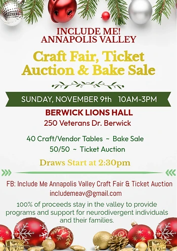 Poster for Craft Fair & Ticket Auction