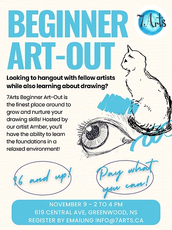 Poster for Beginner Art-Out (Drawing)