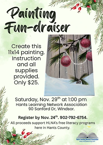 Poster for Painting Fun-draiser Workshop