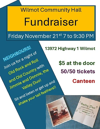 Poster for Community Hall Fundraiser