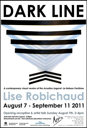 Poster for Lise Robichaud Artist talk & reception