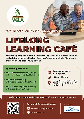 Poster for Lifelong Learning Cafe