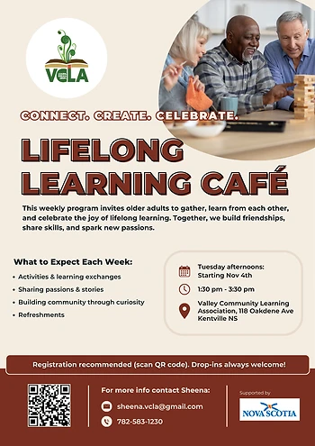 Poster for Lifelong Learning Cafe