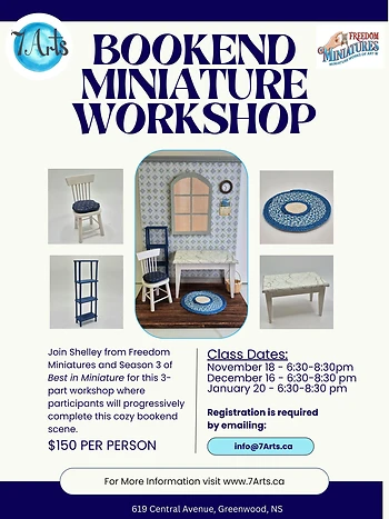 Poster for Bookend Miniature Workshop