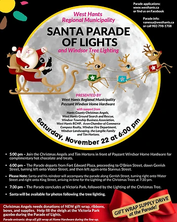 Poster for Santa Parade of Lights