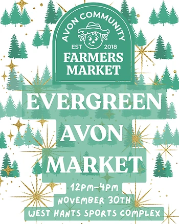 Poster for Evergreen Avon Holiday Market
