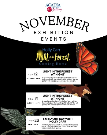 Poster for Family Art Day with Holly Carr