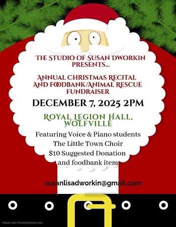Poster for Christmas Recital