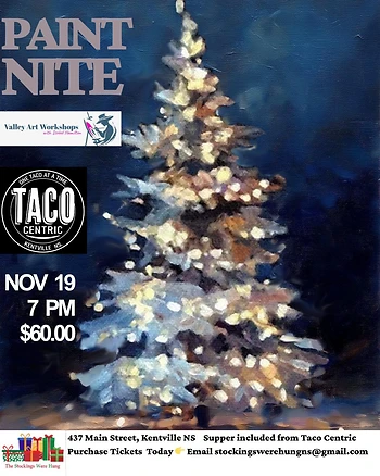 Poster for The Stockings Were Hung Paint Nite