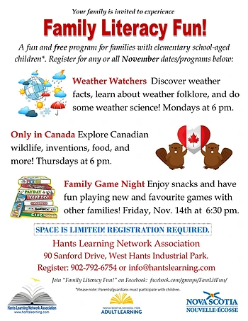 Poster for Only in Canada Family Workshop