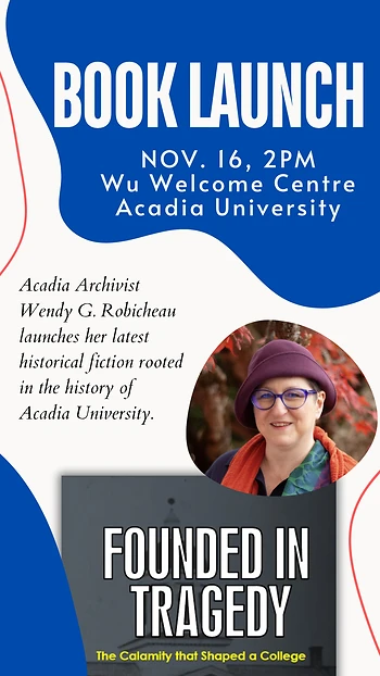 Poster for Book Launch about a Minas Basin Mystery