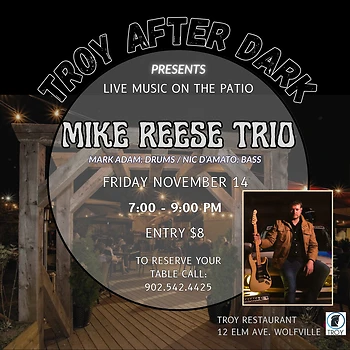 Poster for Troy After Dark: Mike Reese Trio