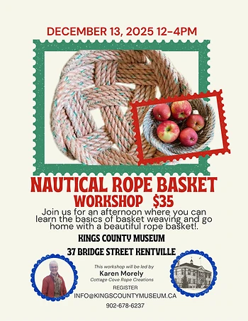 Poster for Nautical Rope Basket Workshop