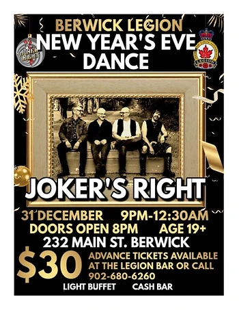 Poster for New Year's Eve Dance