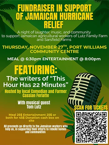 Poster for Fundraiser For Jamaican Hurricane Relief