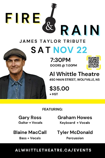 Poster for Fire & Rain James Taylor Tribute