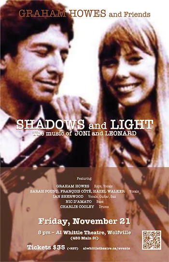 Poster for Shadows and Light: the Music of Joni & Leonard