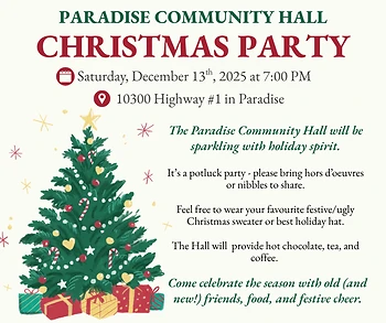 Poster for Community Christmas Party