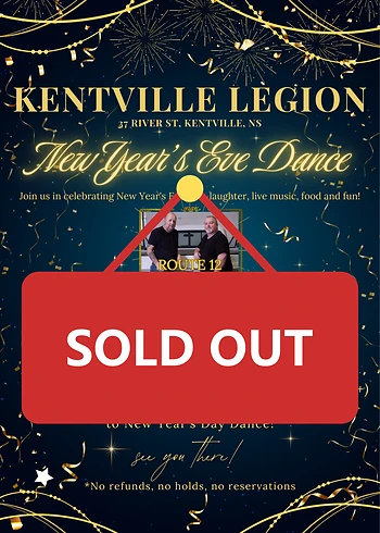 Poster for New Year's Eve Dance with Route 12