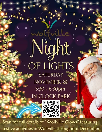Poster for Wolfville's Night of Lights