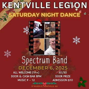 Poster for Saturday Night Dance with Spectrum Band