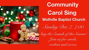Poster for Community Carol Sing