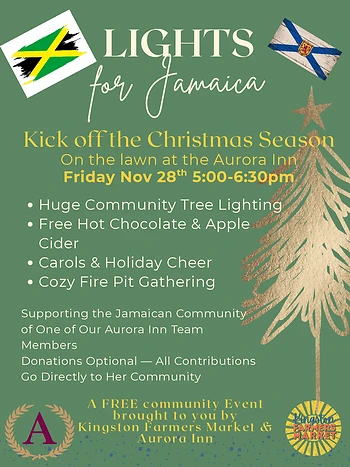 Poster for Community Tree Lighting - Lights for Jamaica