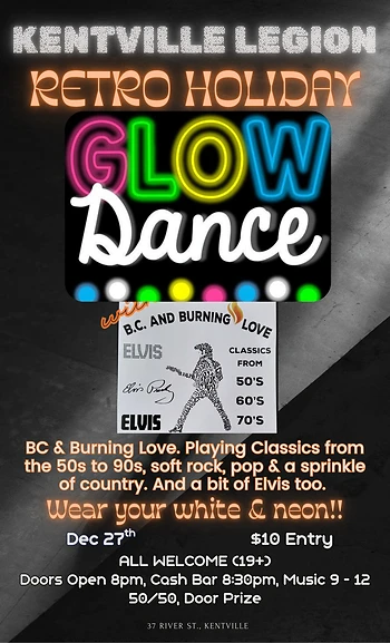 Poster for Retro Holiday Glow Dance