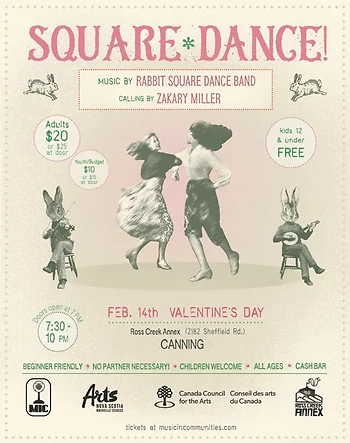 Poster for Valentines Square Dance