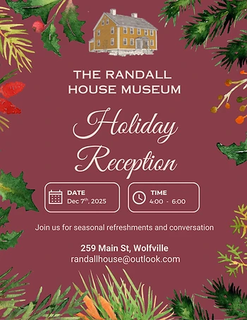 Poster for Holiday Reception