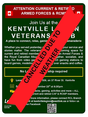 Poster for Veterans' Club