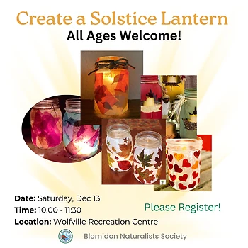 Poster for Create a Solstice Lantern