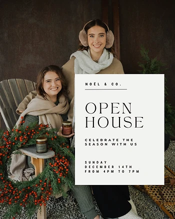 Poster for Noël & Co. Christmas Open House