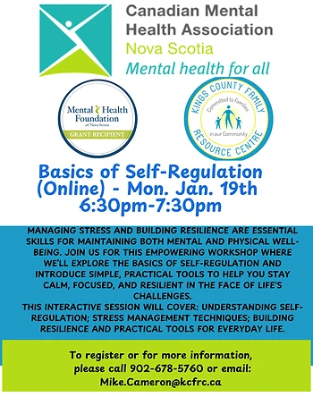 Poster for Basics of Self Regulation (Online)