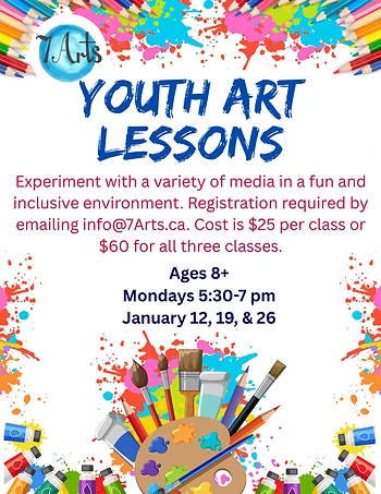 Poster for Youth Art Lessons