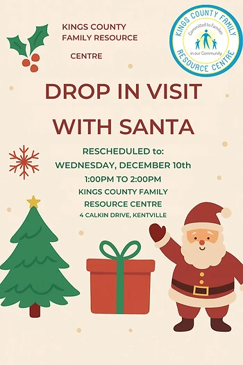 Poster for Drop in Visit with Santa