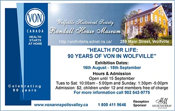 Poster for Health For Life: 90 Years Of VON In Wolfville