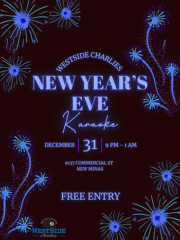 Poster for NYE Karaoke party