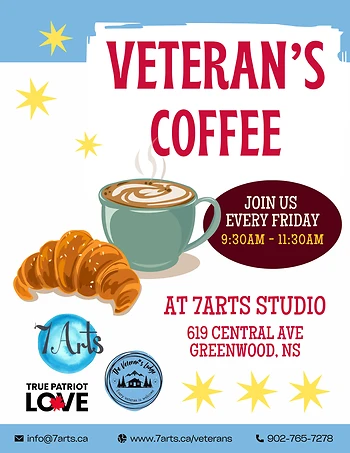 Poster for Veteran's Coffee