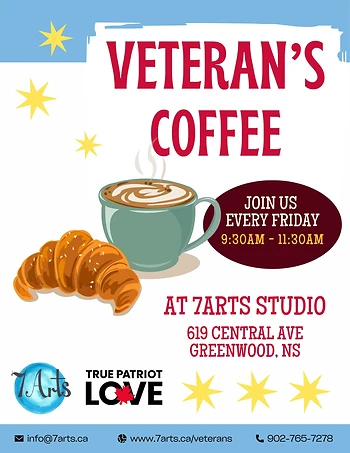 Poster for Veteran's Coffee