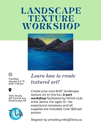 Poster for Landscape Texture Workshop (2 parts)