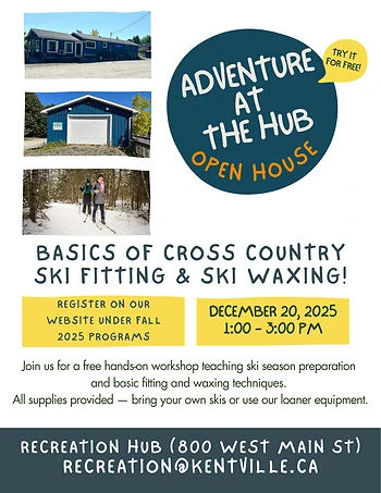 Poster for Cross Country Ski Fitting & Waxing