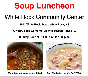 Poster for Soup Luncheon