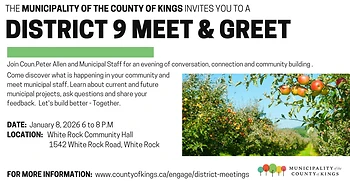 Poster for Kings Co. District 9, Meet & Greet