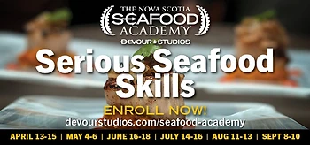 Poster for Nova Scotia Seafood Academy Sustianable Seafood: Cooking with Conscience