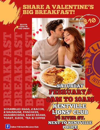 Poster for Early Valentine's Big Breakfast