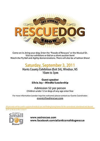 Poster for 1st Annual Rescue Dog Show