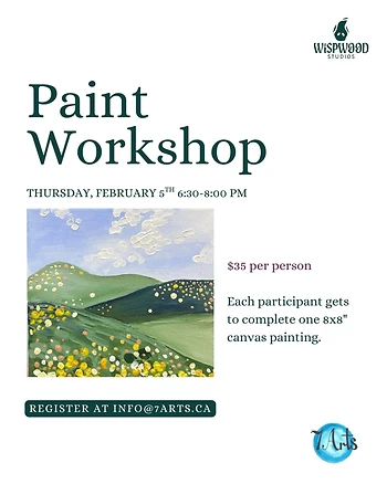 Poster for Paint Workshop with Jenna