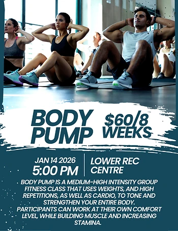 Poster for Body Pump Class
