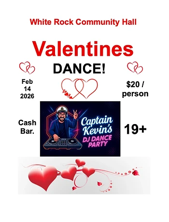 Poster for Valentine's Dance with DJ